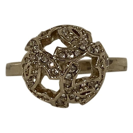 Chanel cc silver metal rings