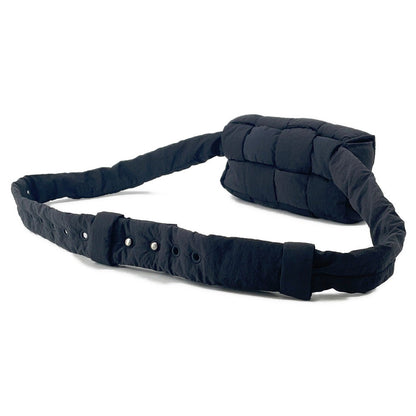 Bottega Veneta Padded Tech Cassette Belt Bag Black679763 Nylon Size Medium