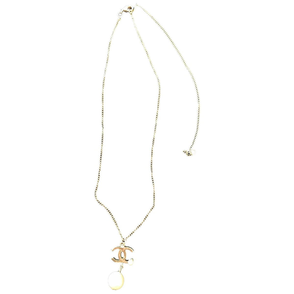 Chanel chanel gold steel necklaces