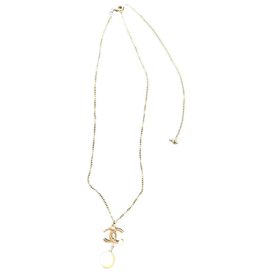 Chanel chanel gold steel necklaces