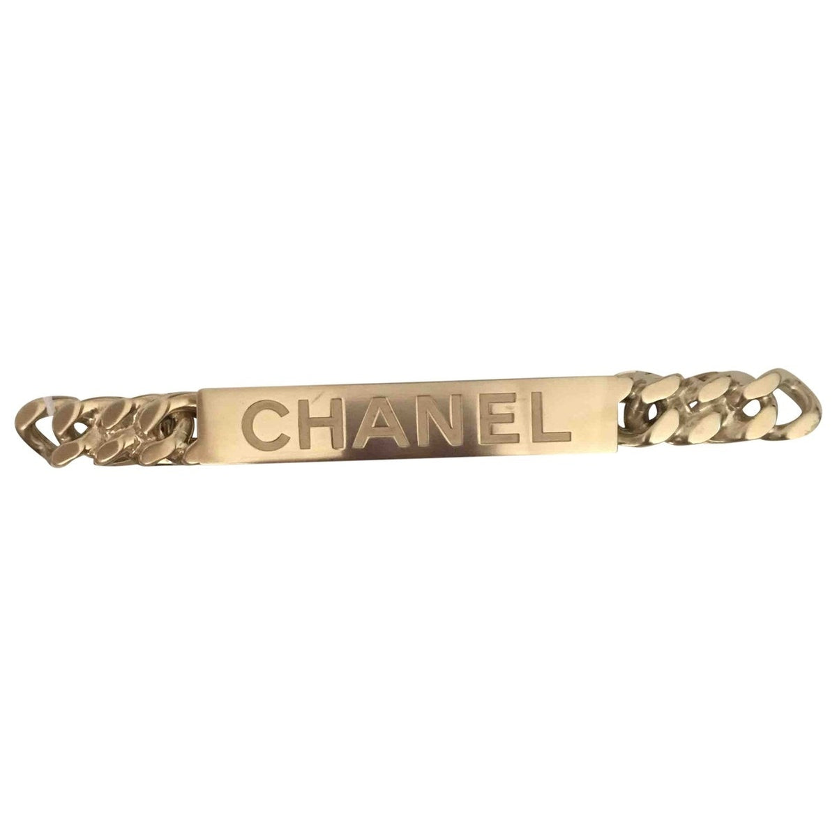 Chanel chanel gold metal hair accessories