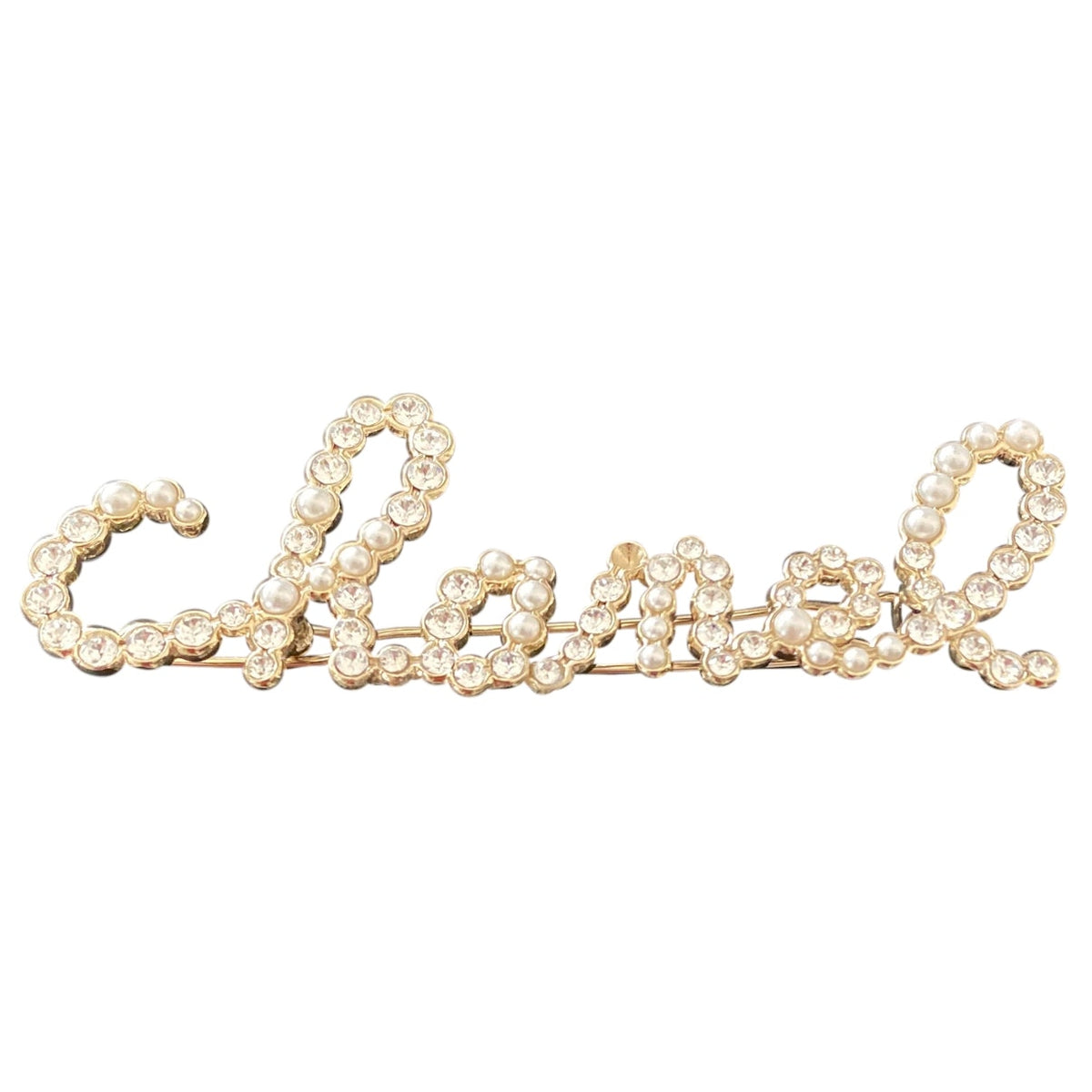Chanel chanel silver metal hair accessories
