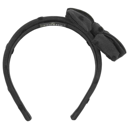 Chanel black cloth hair accessories