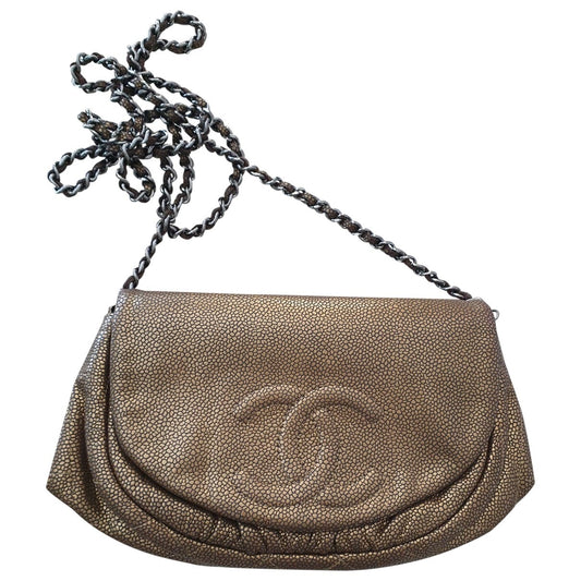 Chanel brown leather handbag