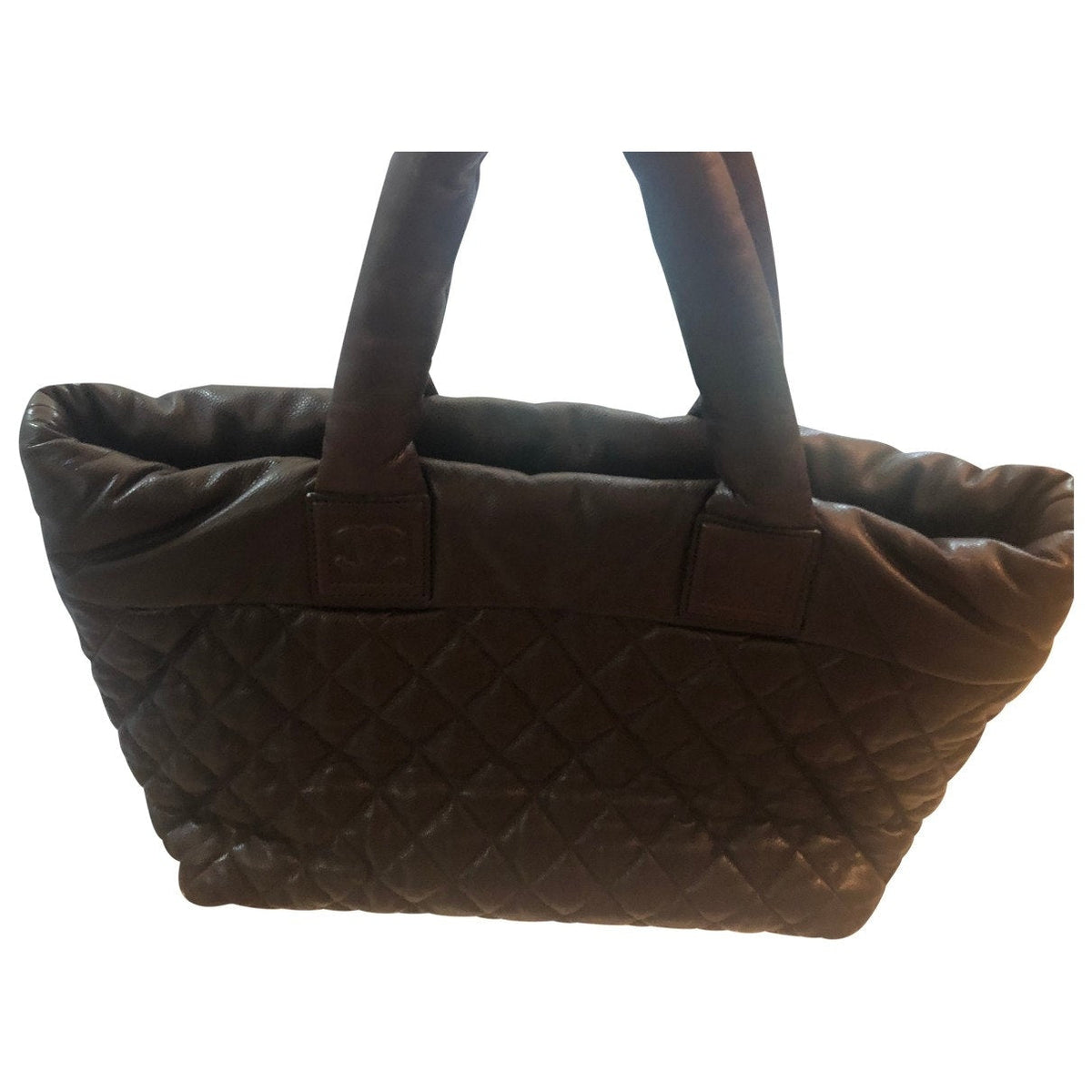 Chanel coco cocoon brown leather handbag