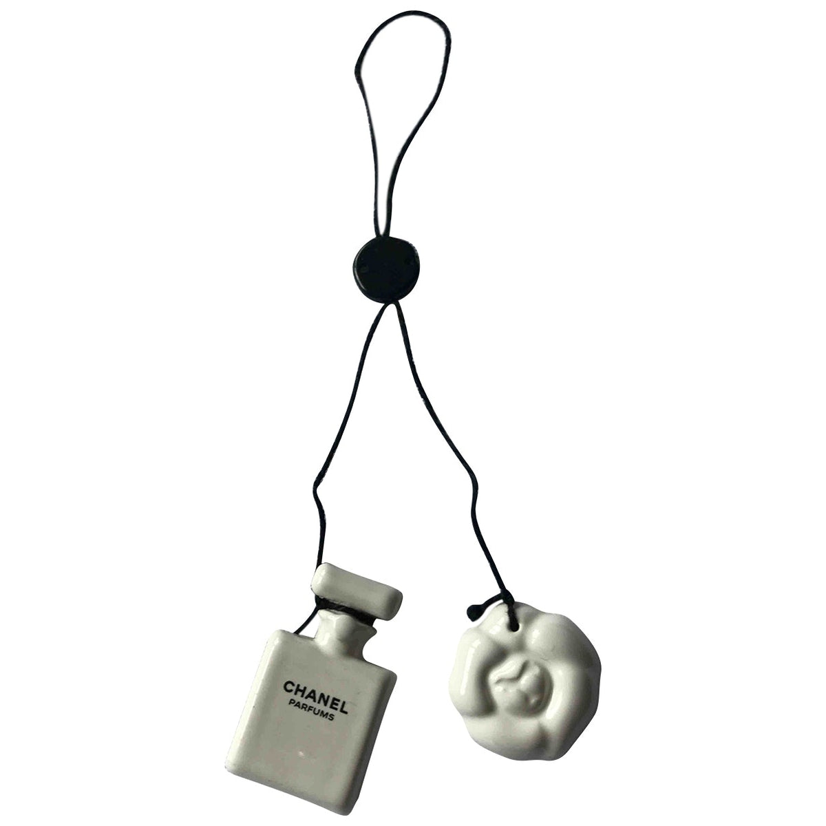 Chanel white ceramic bag charms