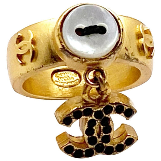Chanel cc gold gold plated rings