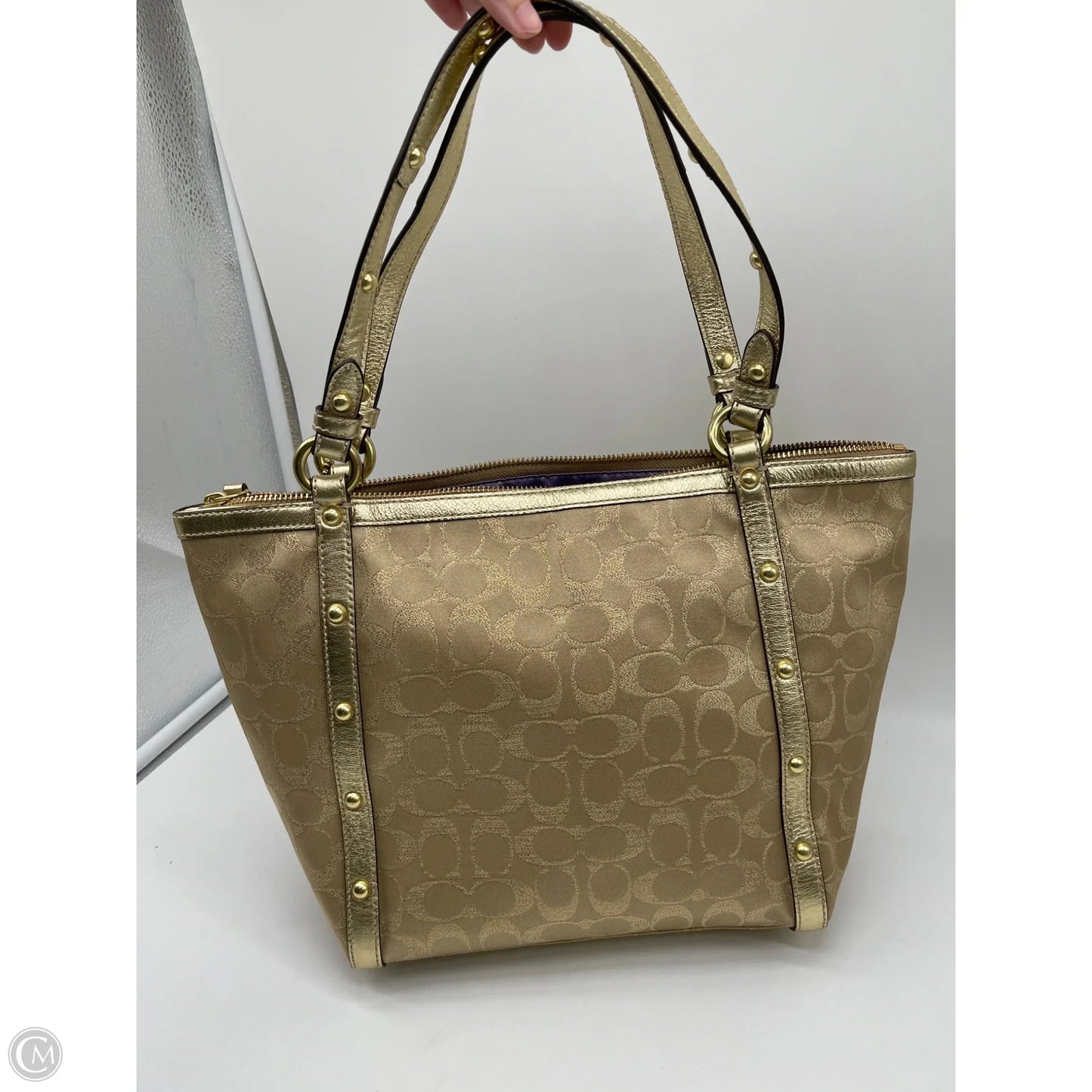 Handbag Designer By Coach, Size: Large