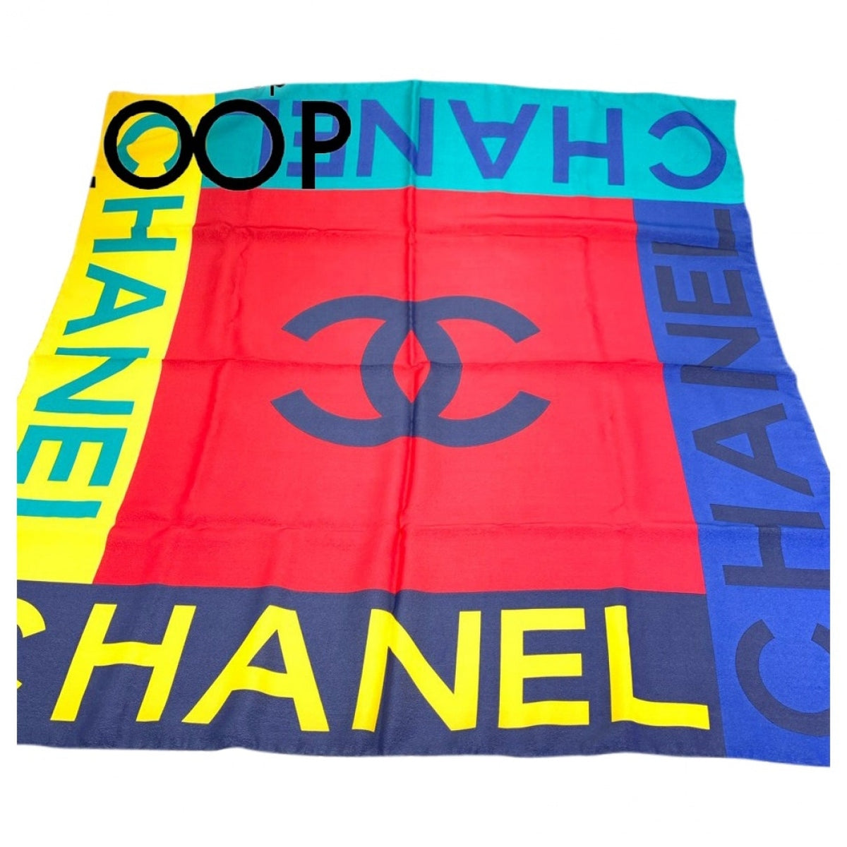 Chanel multicolour silk handbag