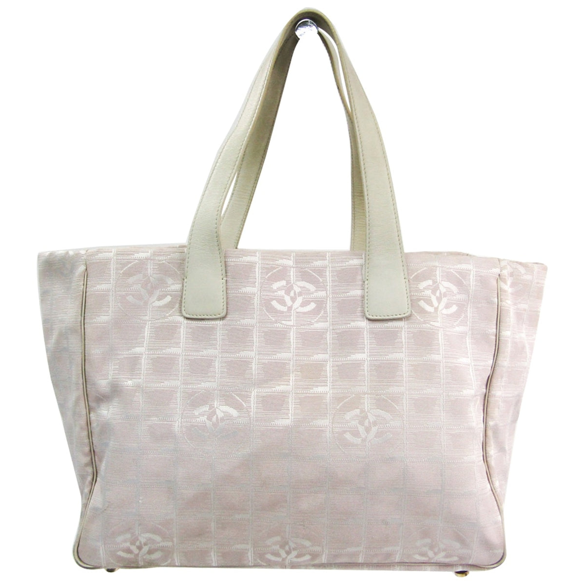 Chanel pink cloth handbag
