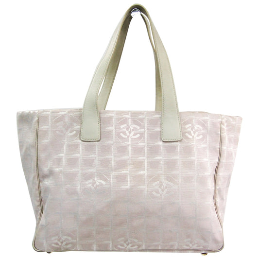 Chanel pink cloth handbag