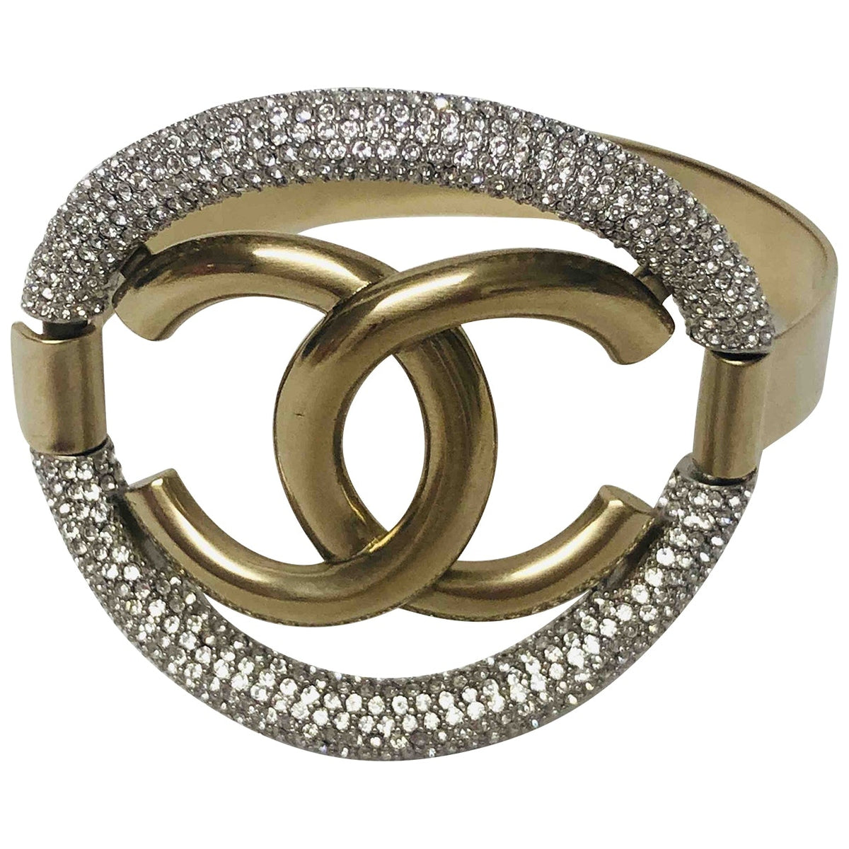 Chanel cc gold steel bracelets