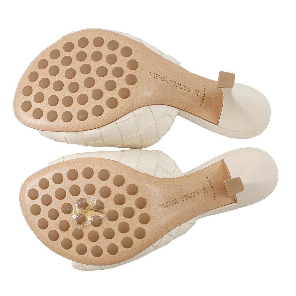 Bottega Veneta Blink Intrecciato Mules Sea salt796455 Lambskin Size 38
