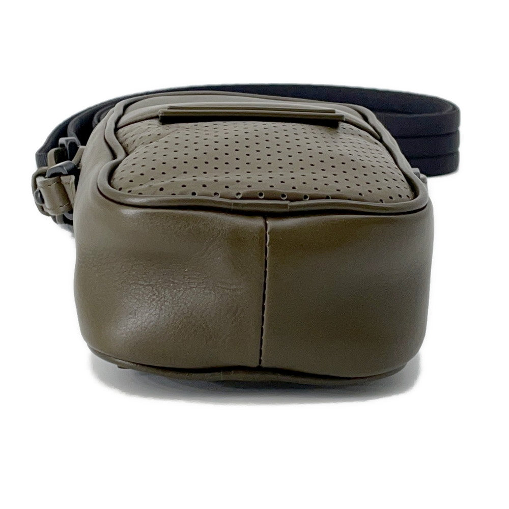 Bottega Veneta Leggero Punching Shoulder Pouch Khaki566214 Leather