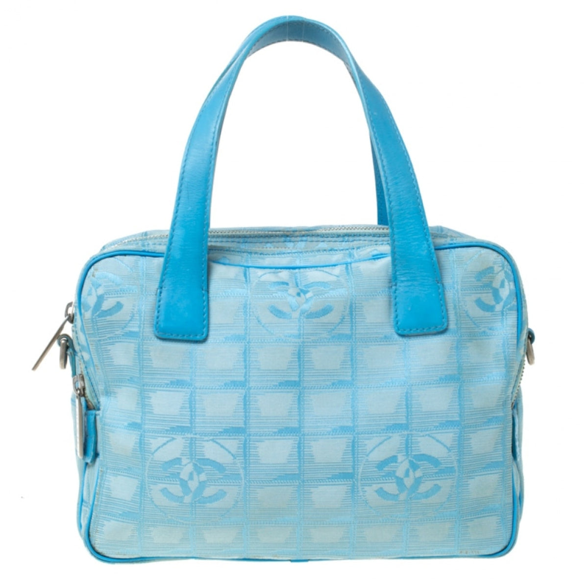 Chanel blue cloth handbag