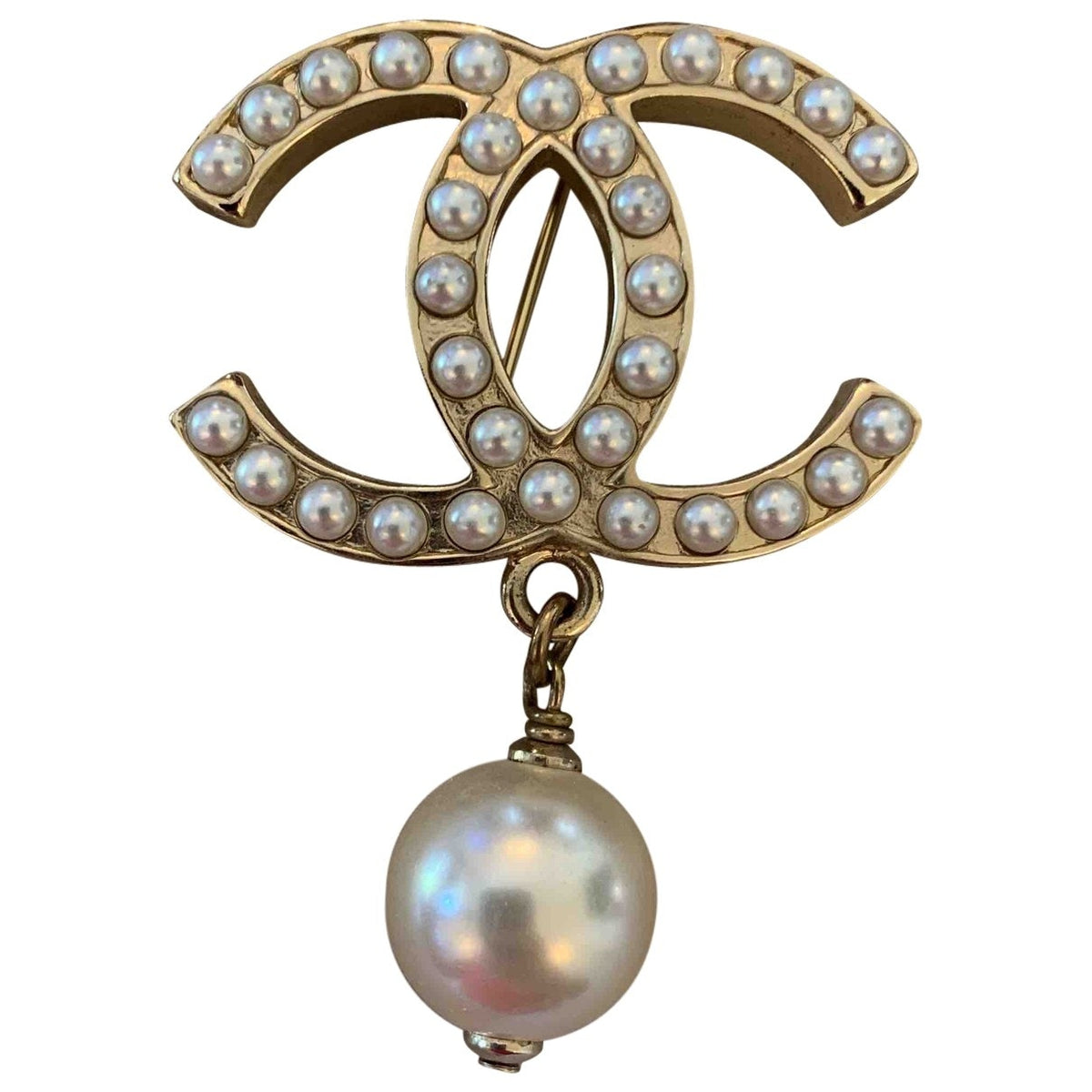 Chanel cc multicolour metal pins & brooches