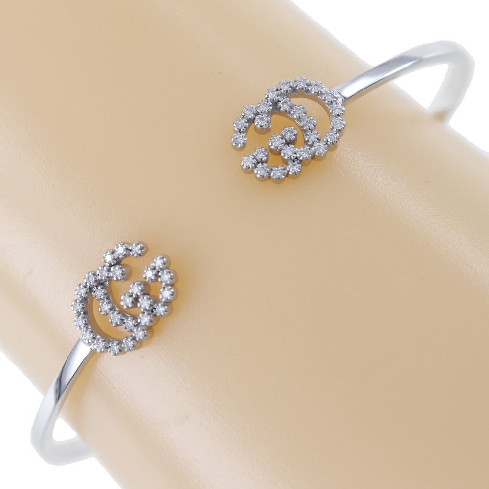Gucci Double G Silver White Gold Bracelet Jewelry ()