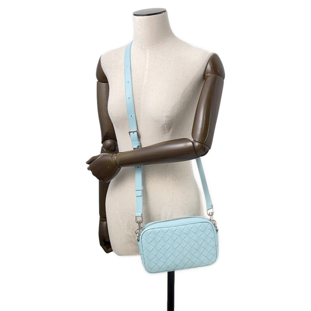 Bottega Veneta INTRECCIATO camera bag Light Blue765911 Leather Size Mini