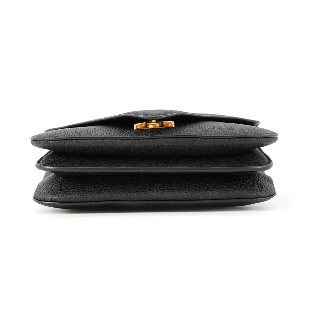 Bottega Veneta Mount Envelope Shoulder Bag Black667399 Leather