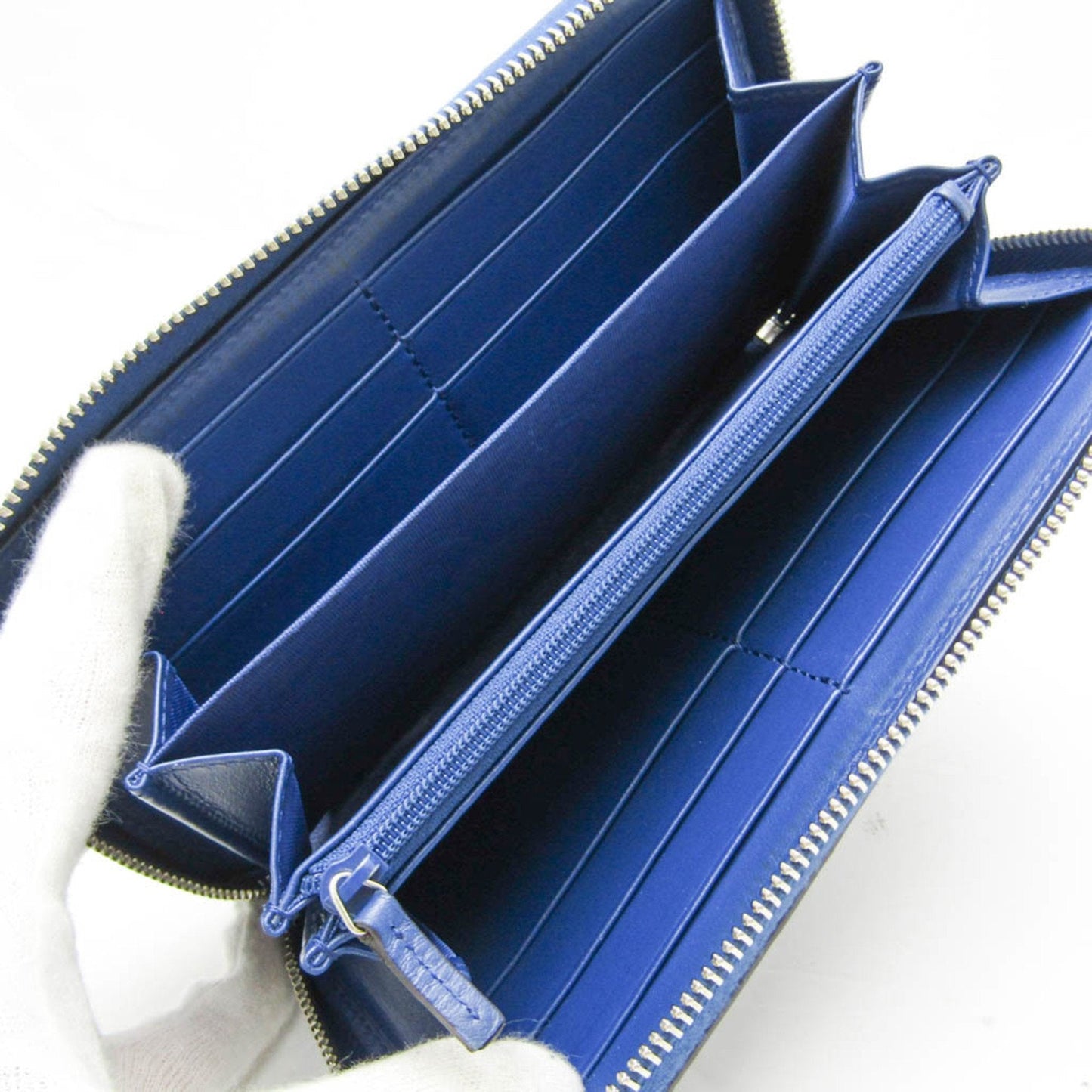 Gucci Diamante Navy Leather Wallet