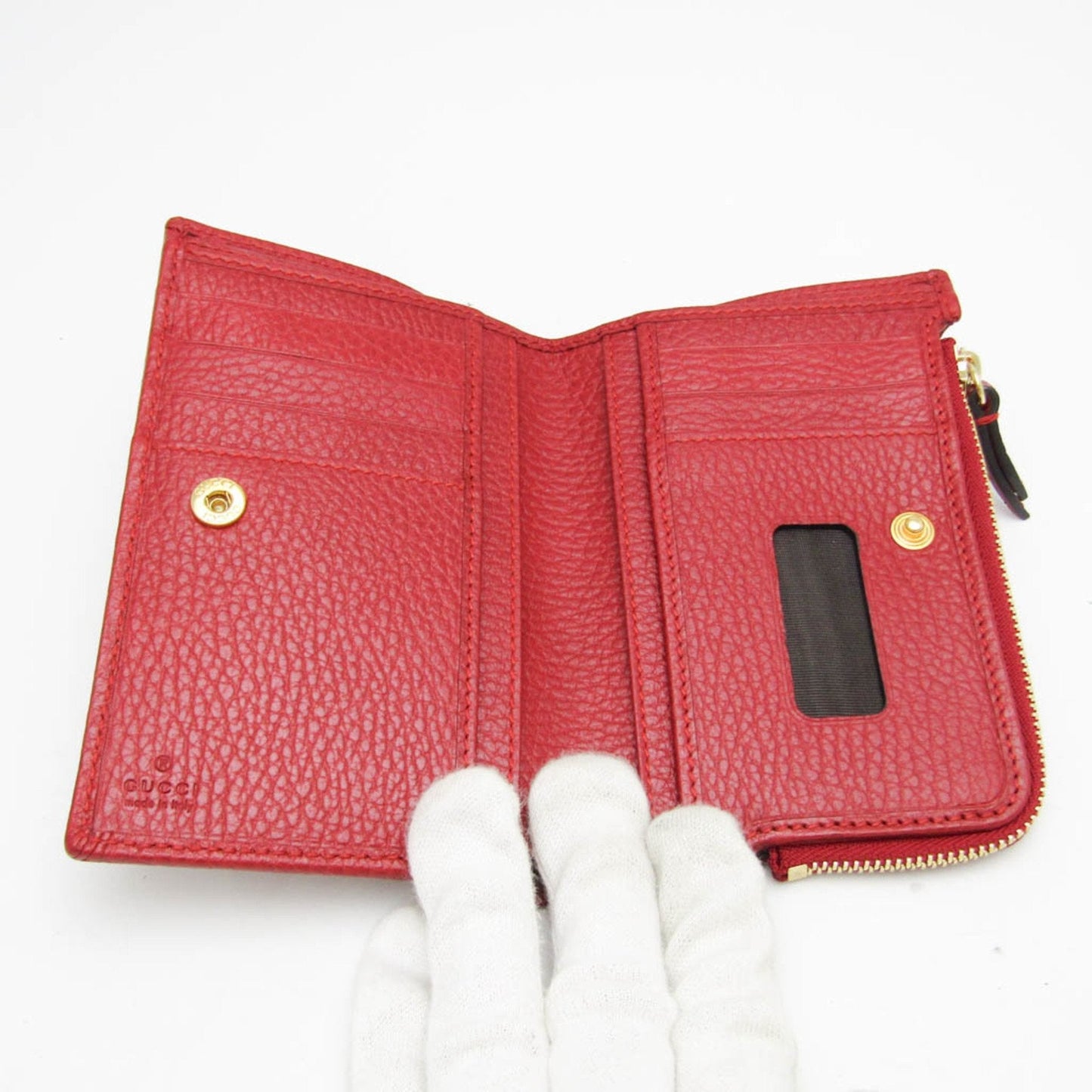 Gucci Marmont Red Leather Wallet