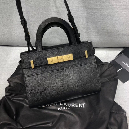 Yves Saint Laurent Manhattan Nano Shopping Bag In Box Black