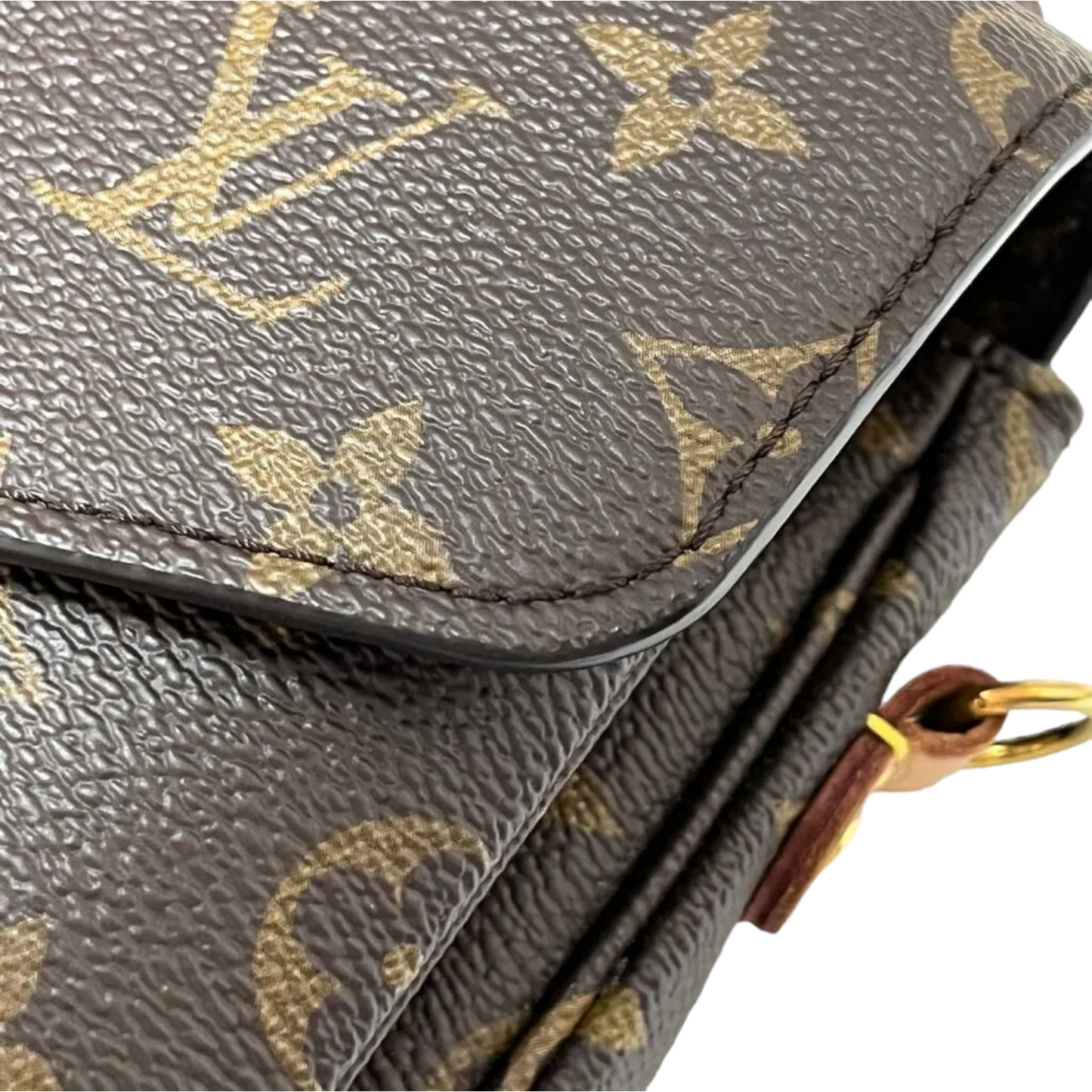 Louis-Vuitton Monogram Pochette Metis Brown GHW