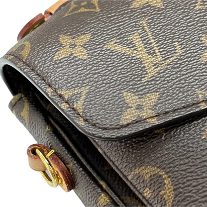 Louis-Vuitton Monogram Pochette Metis Brown GHW