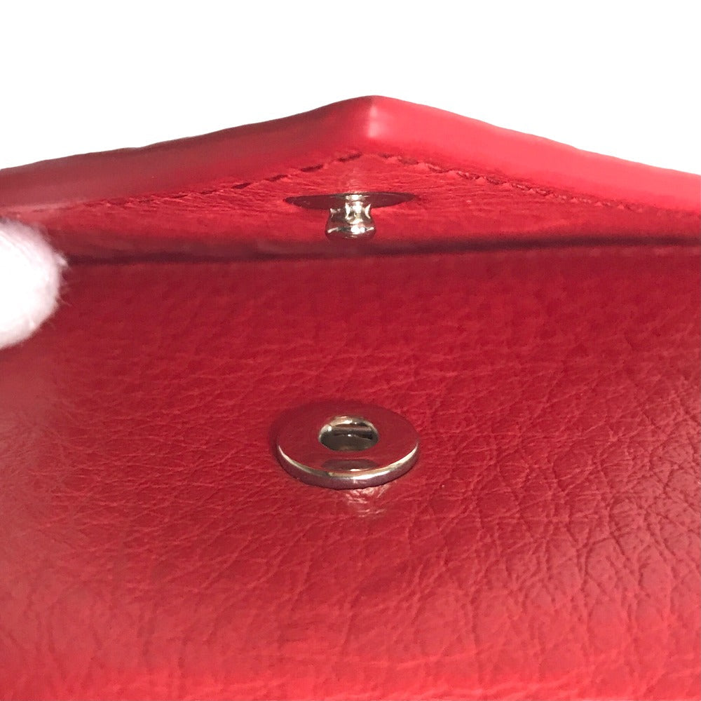 BALENCIAGA Tri-fold wallet 3914446 6524 W 56814 leather Red Compact wallet paper Women