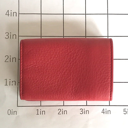 BALENCIAGA Tri-fold wallet 3914446 6524 W 56814 leather Red Compact wallet paper Women