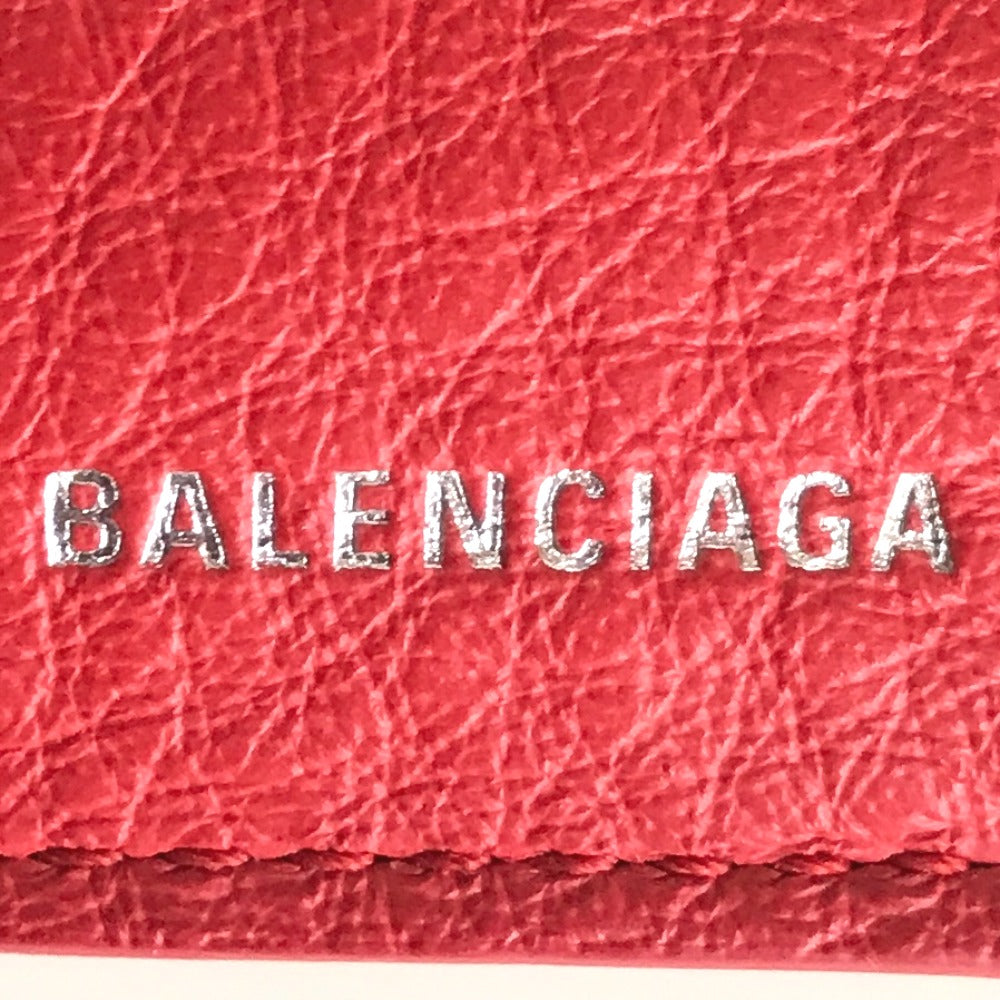 BALENCIAGA Tri-fold wallet 3914446 6524 W 56814 leather Red Compact wallet paper Women