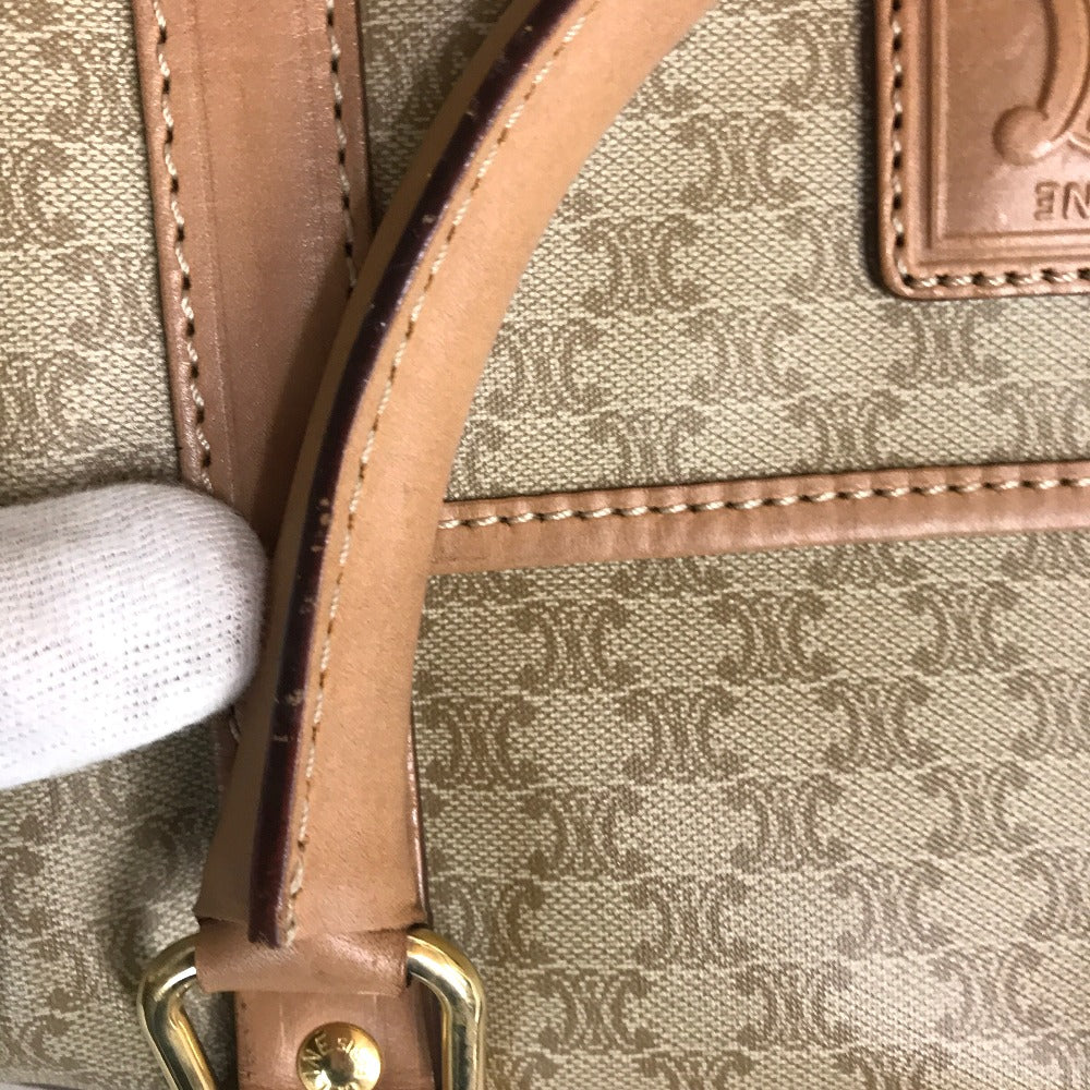 CELINE Boston Duffel bag M13 PVC coated canvas beige Travel bag Duffle bag Macadam Women(Unisex) Used