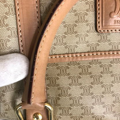 CELINE Boston Duffel bag M13 PVC coated canvas beige Travel bag Duffle bag Macadam Women(Unisex) Used