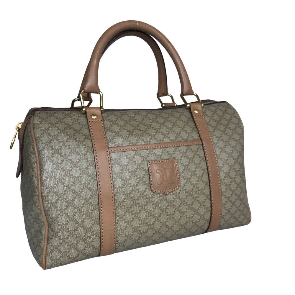 CELINE Boston Duffel bag M13 PVC coated canvas beige Travel bag Duffle bag Macadam Women(Unisex) Used