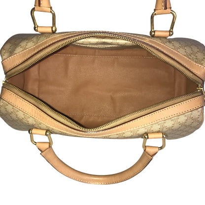 CELINE Boston Duffel bag M13 PVC coated canvas beige Travel bag Duffle bag Macadam Women(Unisex) Used