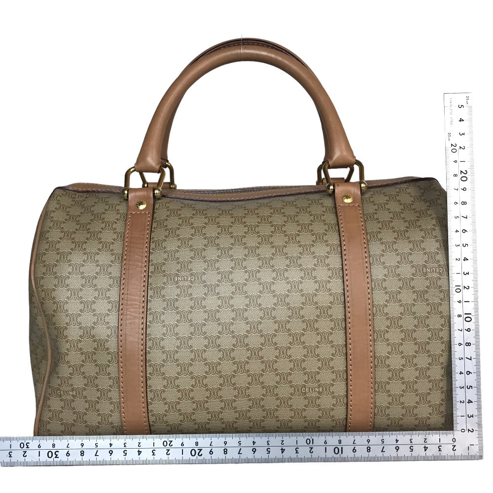 CELINE Boston Duffel bag M13 PVC coated canvas beige Travel bag Duffle bag Macadam Women(Unisex) Used