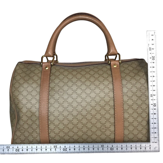 CELINE Boston Duffel bag M13 PVC coated canvas beige Travel bag Duffle bag Macadam Women(Unisex) Used