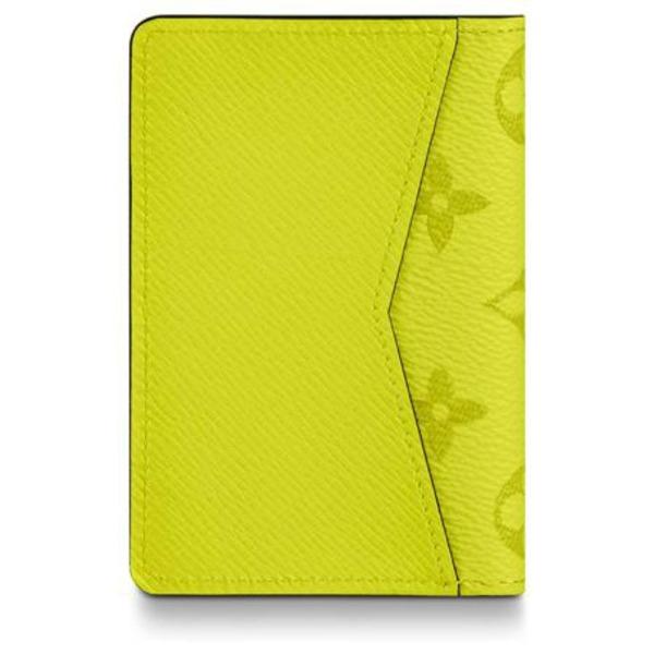 LV Pocket Organiser Taiga Monogram Jaune