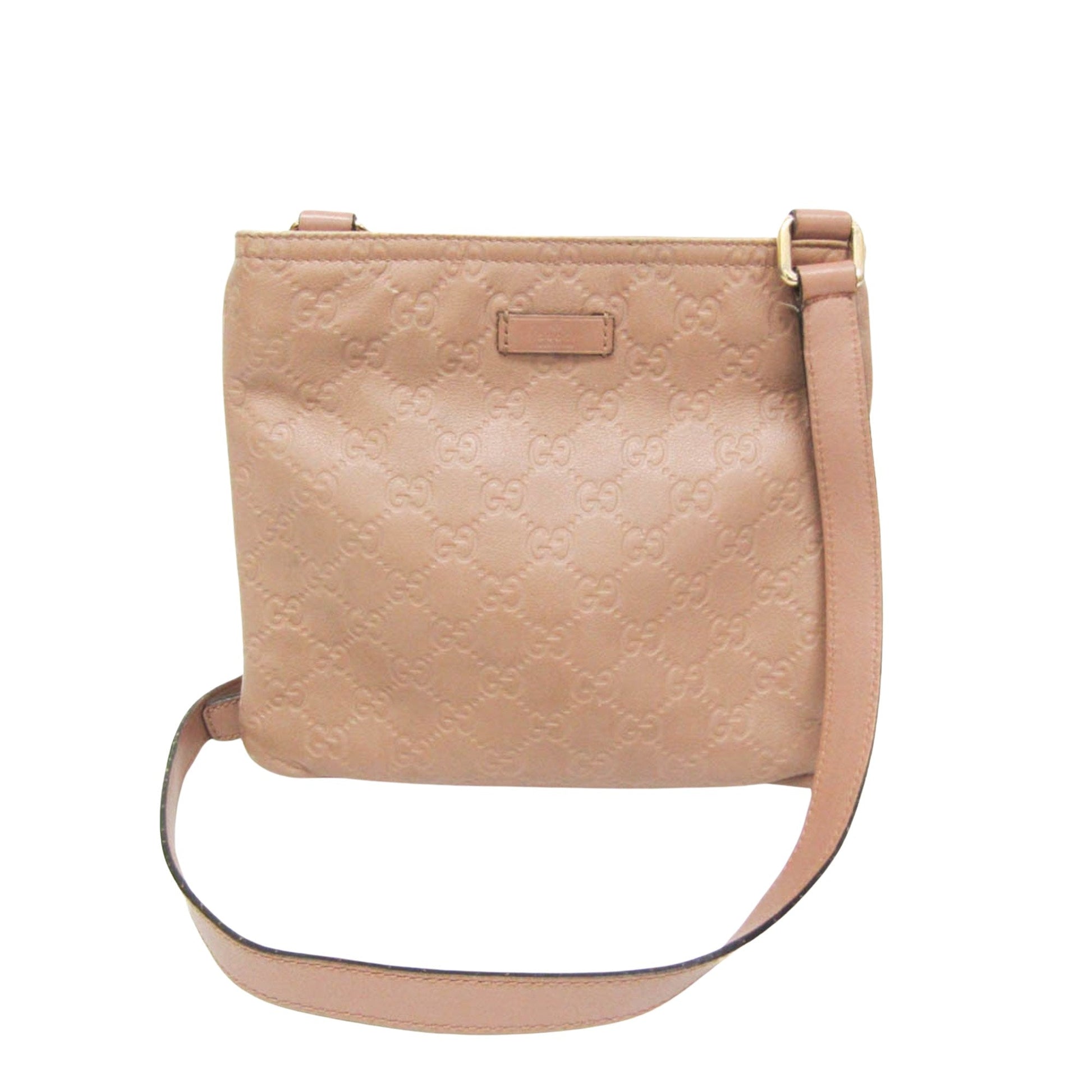 Gucci Guccissima Pink Leather Shoulder Bag ()
