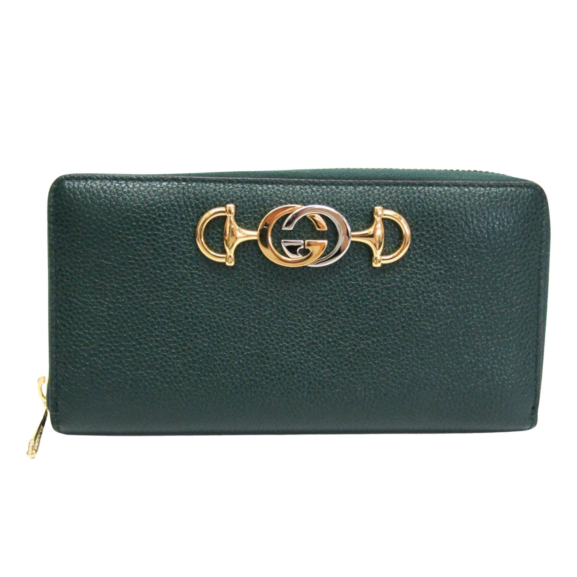Gucci Zumi Green Leather Wallet  ()