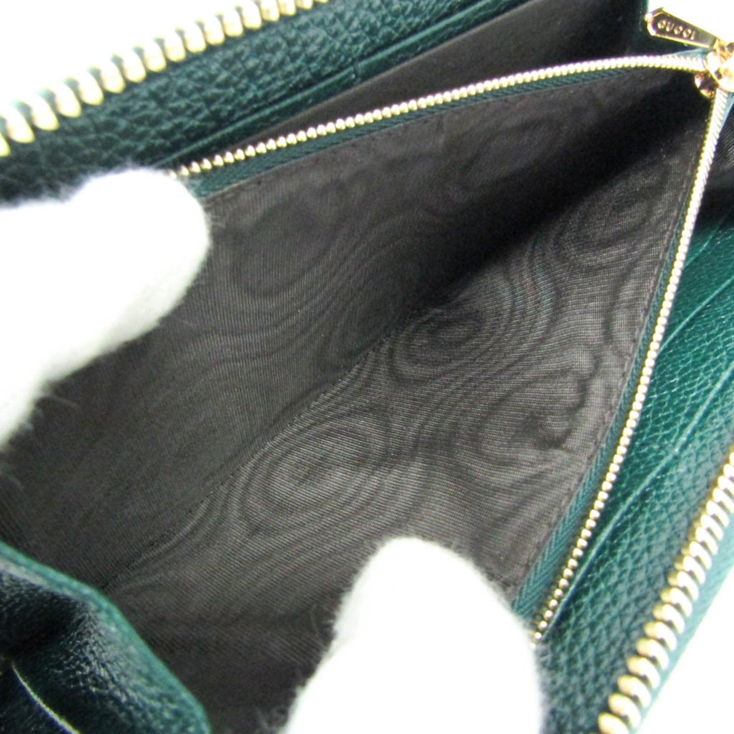 Gucci Zumi Green Leather Wallet