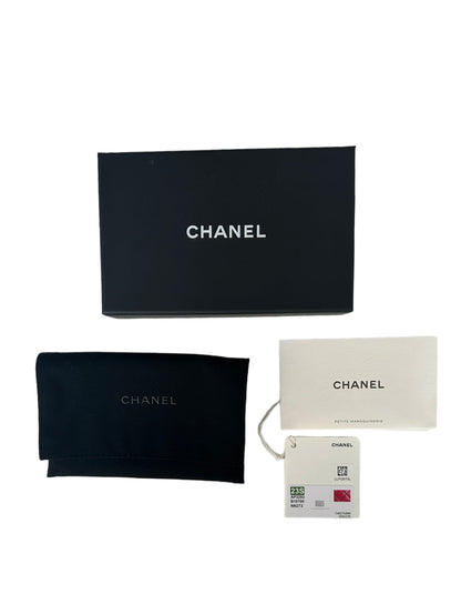 Chanel NEW 2023 Red Lambskin Quilted Resin CC Heart Card Holder