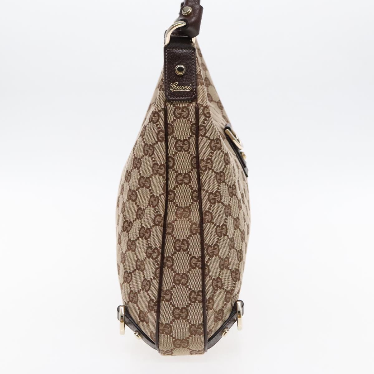Gucci Abbey Beige Canvas Shoulder Bag