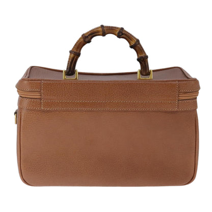 Gucci Bamboo Brown Leather Handbag
