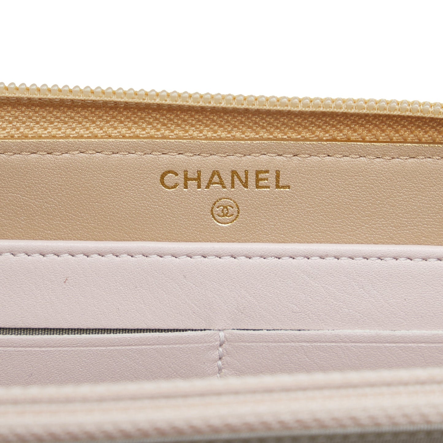 CHANEL CC Zip Around Wallet Long Wallets