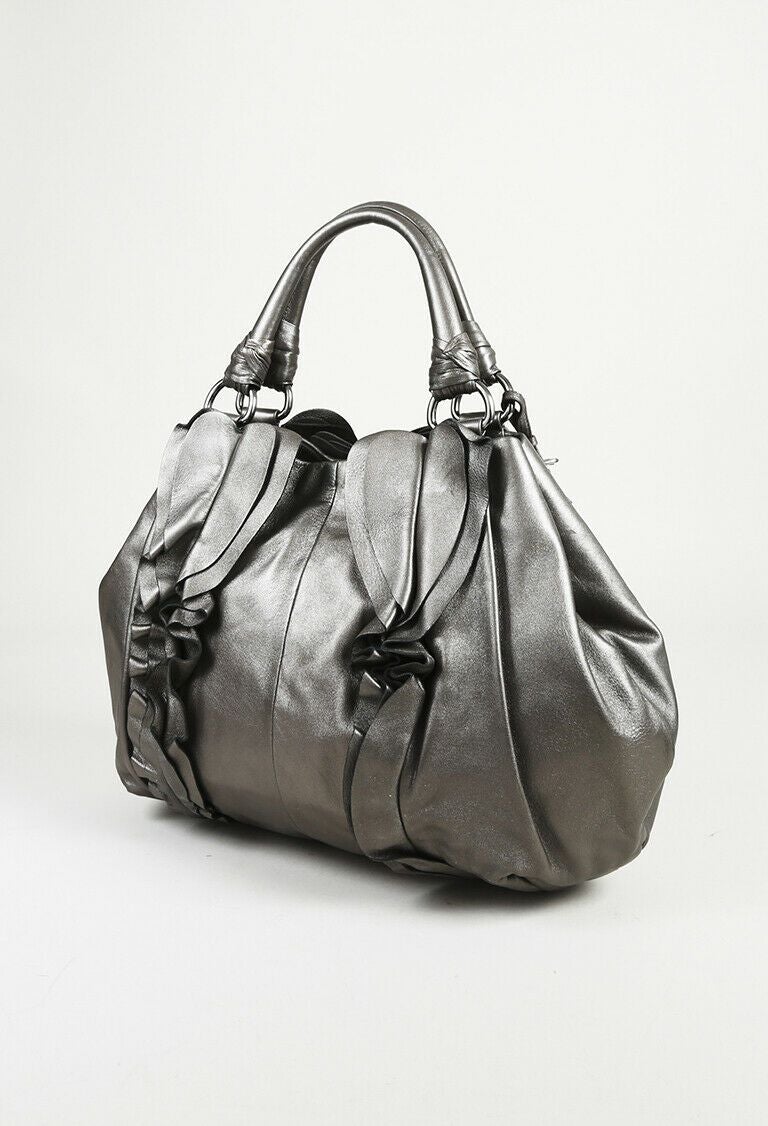 Prada Nappa Ruffle Tote Bag