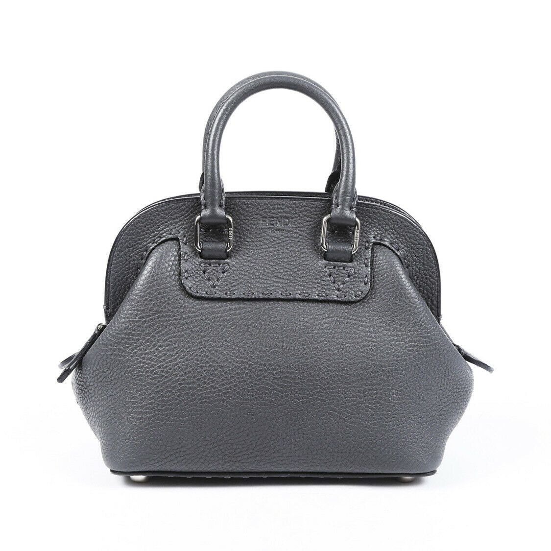 Fendi Mini Adele Selleria Leather Satchel Bag