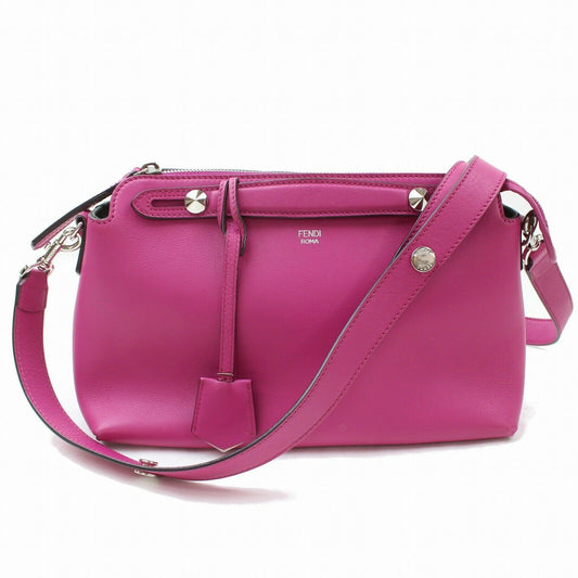 Fendi Hand Bag By The Way Hot Pink Leather (SHC1-14314)