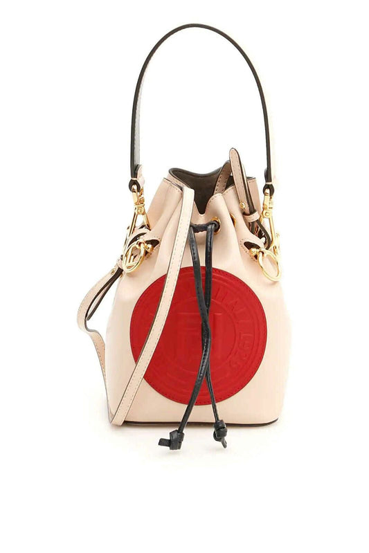 Fendi Ladies Bucket bag Mon Tresor Light Pink Fd Mon Small Stmp Logo Lther