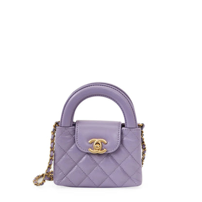 Mini Kelly Shopping Bag Lilac